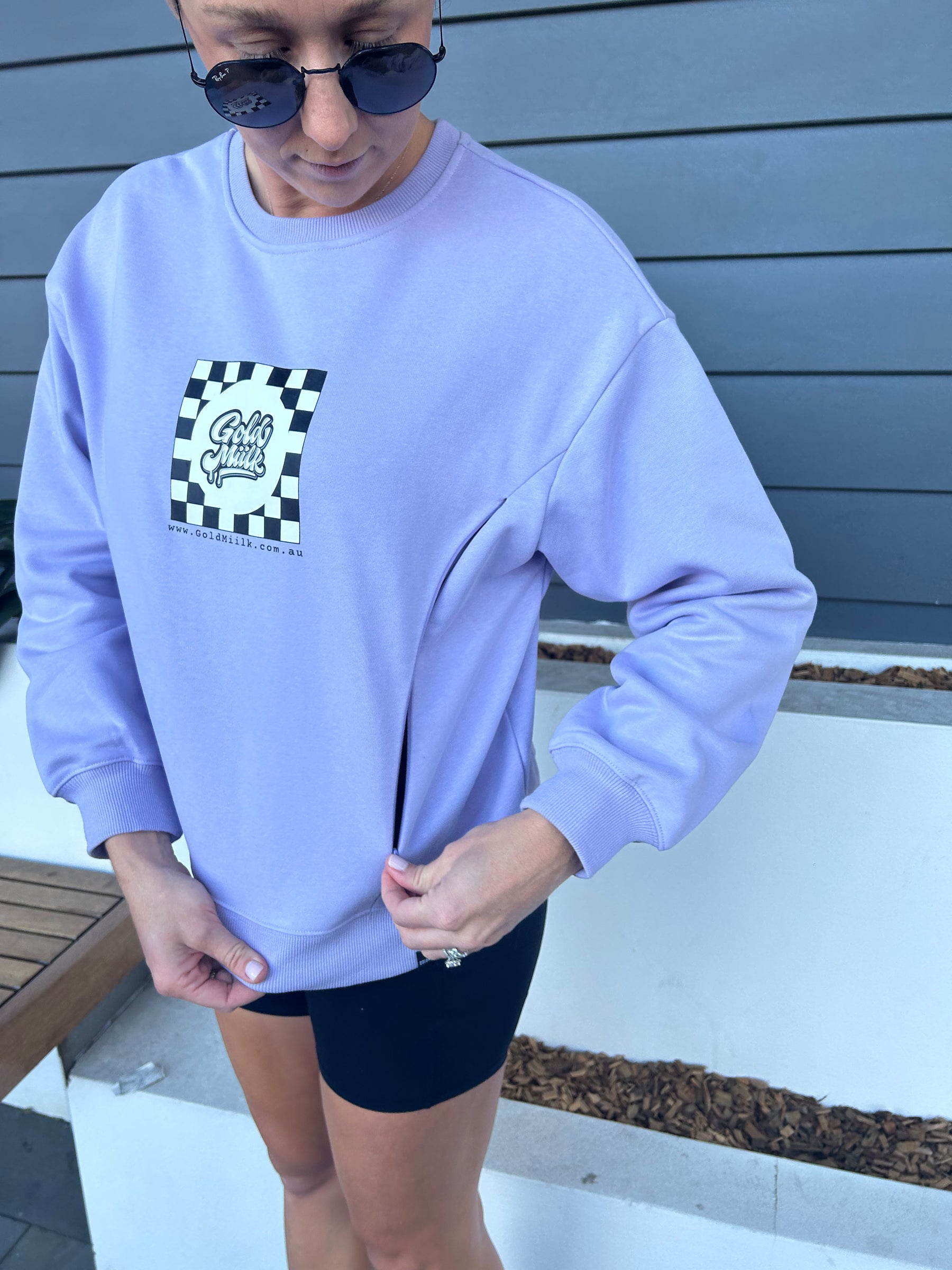 Lilac Breastfeeding Jumper