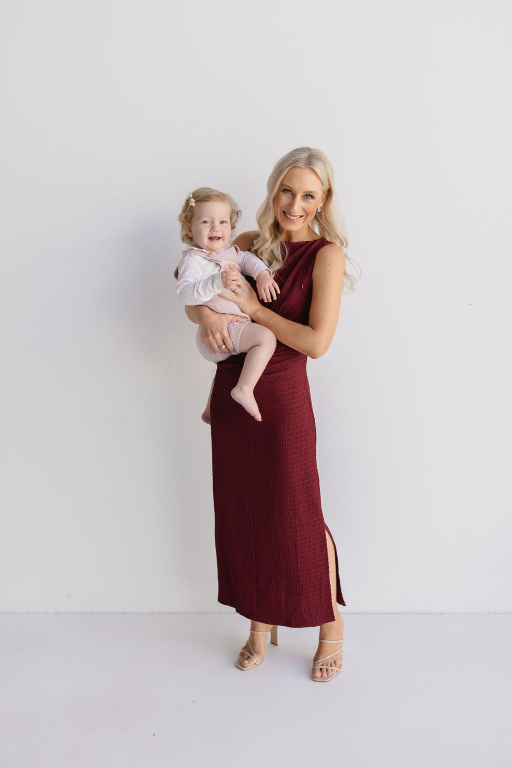 Red Wine Breastfeeding Dress