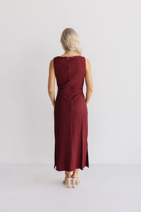 Red Wine Breastfeeding Dress