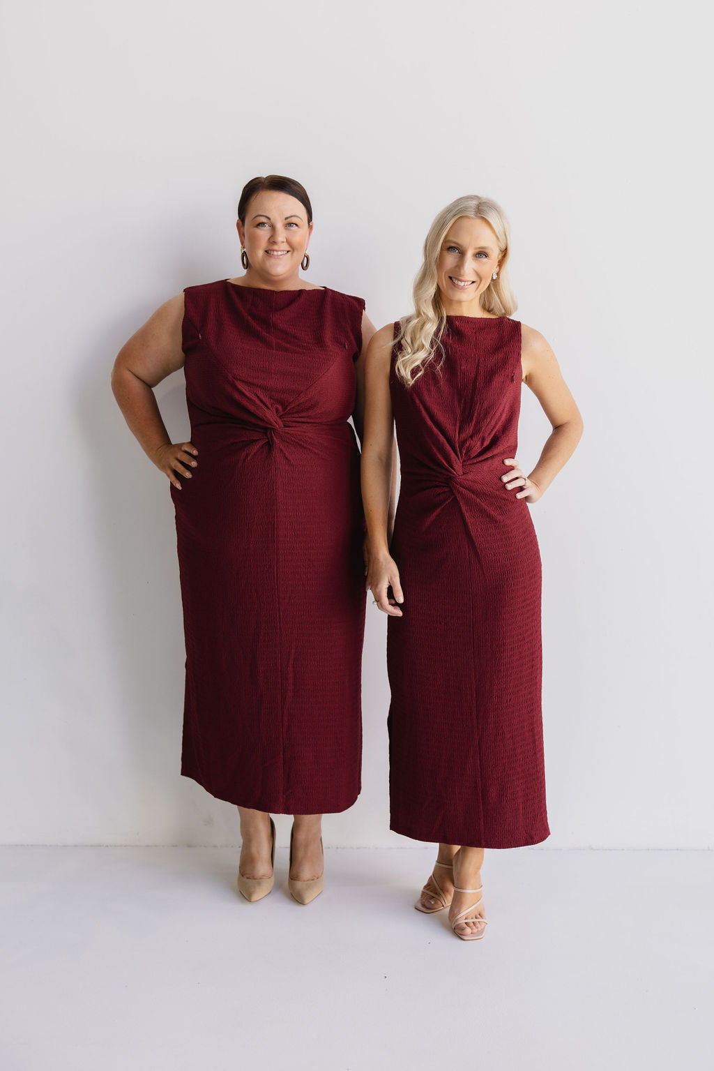 Red Wine Breastfeeding Dress