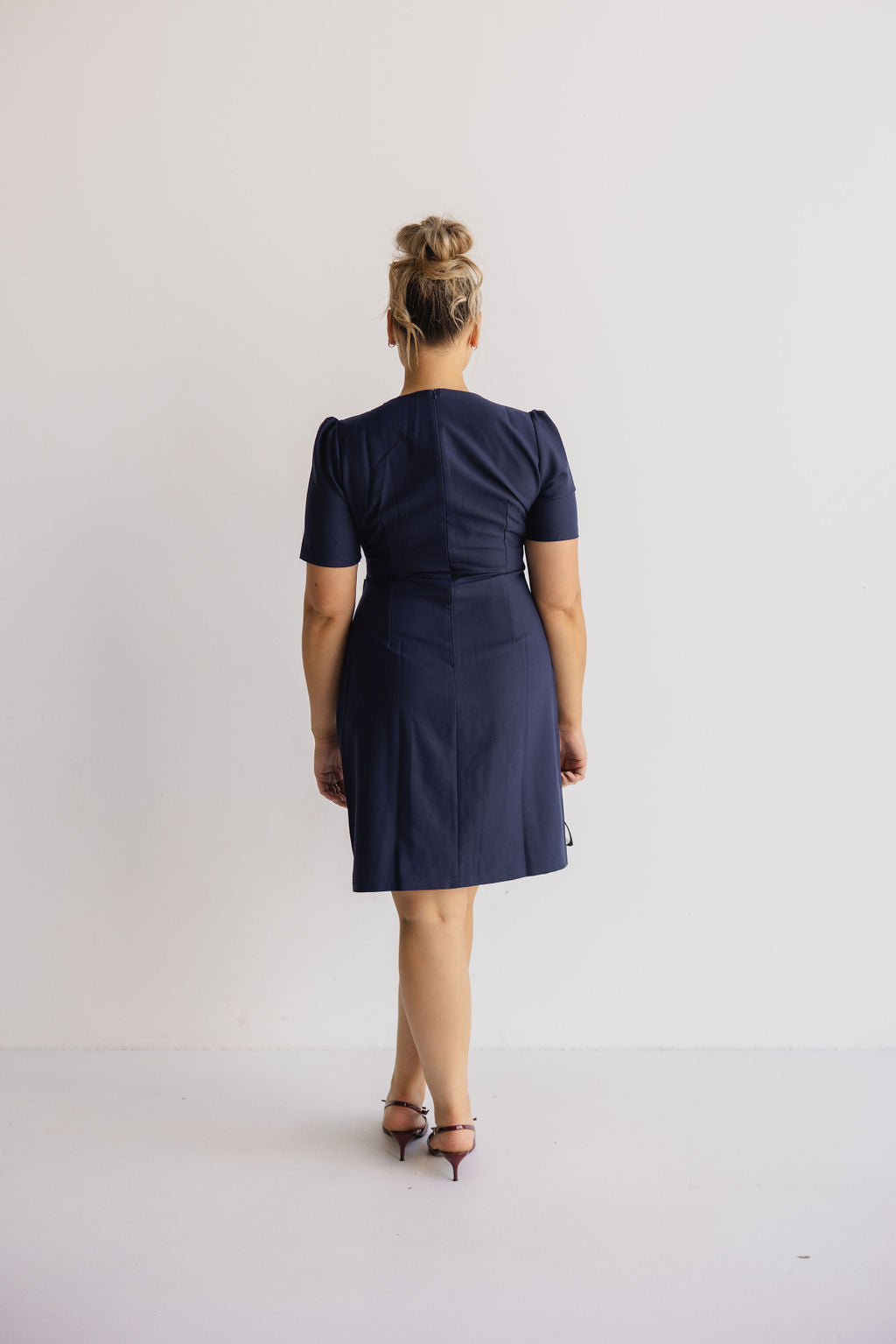 Navy Breastfeeding Dress