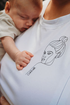 Lady Breastfeeding Tee